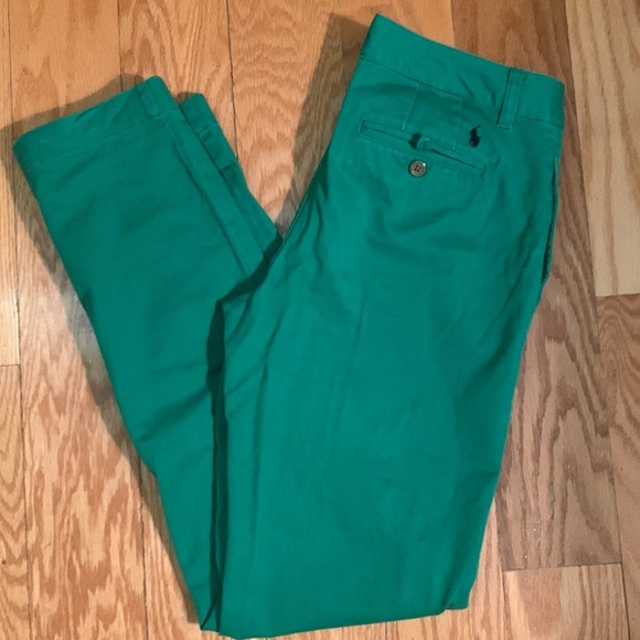 Super green jeans by Polo Ralph Lauren jeans Sz 16 - Picture 1 of 4